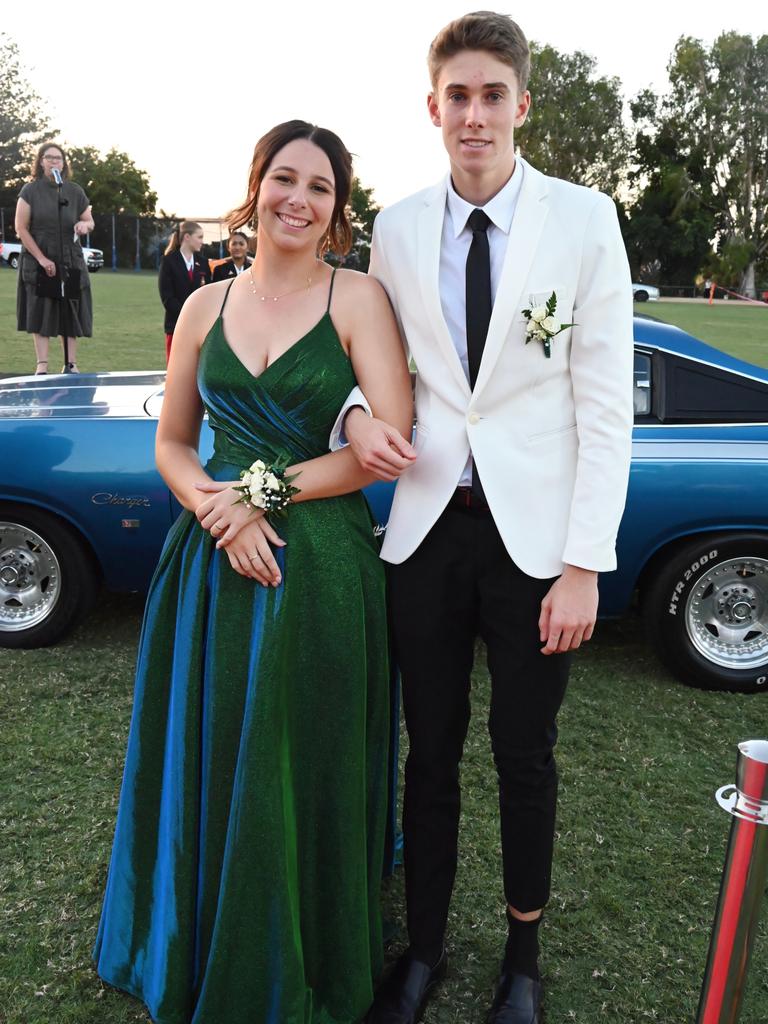 Maddie Yench and George Rayner at the 2024 Rockhampton Grammar School formal.