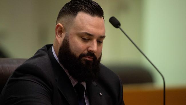 Mr Mark Turner on the first sitting day of parliament in 2021. Photograph: Che Chorley