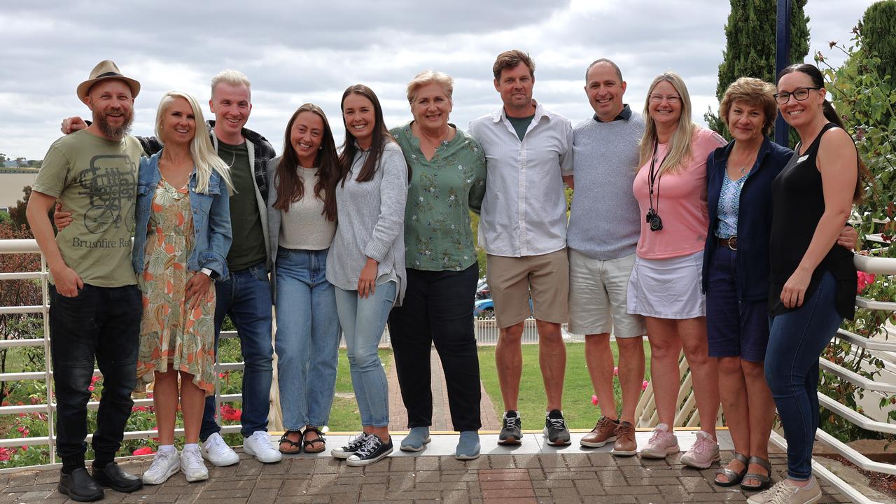 Tatachilla Lutheran College teachers ahead of the Twilight Food Affair, from left, Trent Heaft, Seona Anderson, Richard Rowe, Minka Hackett, Emily Mikulcic, Alison Thacker, Scott Wendelborn, Darren Vile, Fiona Gore, Helen Dorling and Lindee Hopkins.