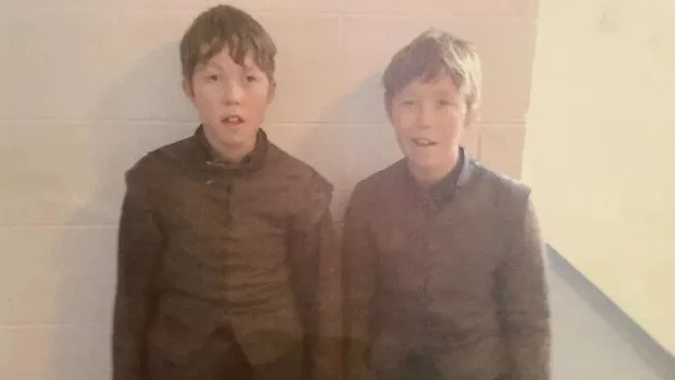 Daniel and Nathan Wiffen acted as extras in huge shows like Game of Thrones, as identical twins are always in high demand. Picture: Wiffen Family collect