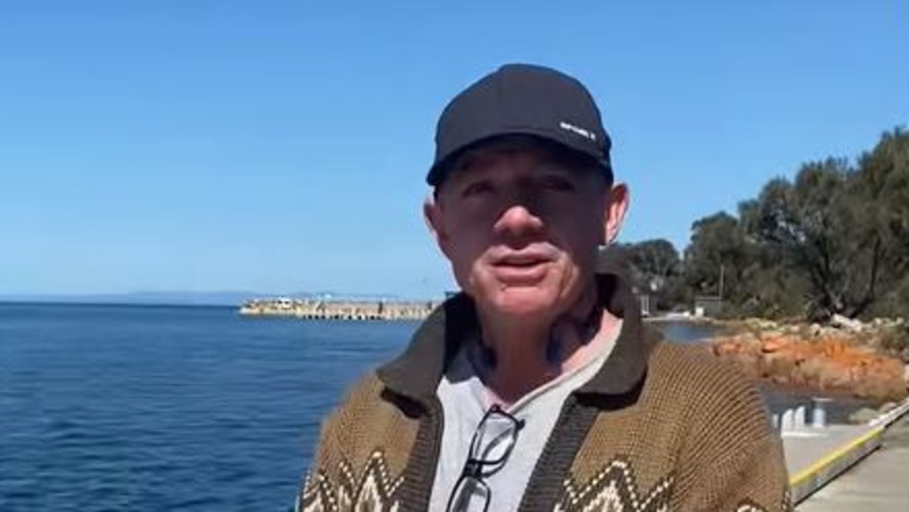 Livingstone Mayor Adam Belot at Coles Bay in Tasmania.