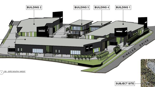 Artist impression of a proposed mixed-use development on Hinkler Drive, Highland Park