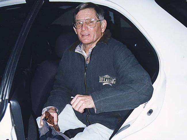 Paedophile Phillip Bell, who had multiple homes around the world including Manly and Whale Beach, is pictured getting out of car.