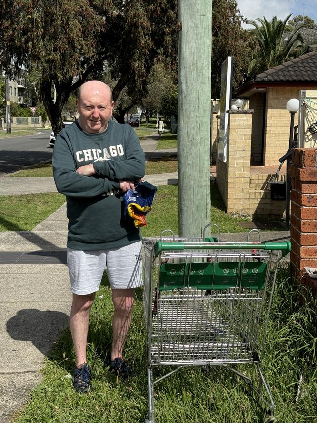 Bankstown local Paul O'Callaghan said a lot of people took trolleys home with them, especially elderly people who didn't drive. Picture: Canterbury-Bankstown Express