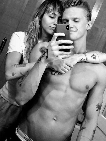 Miley Cyrus and Cody Simpson. Picture: Instagram