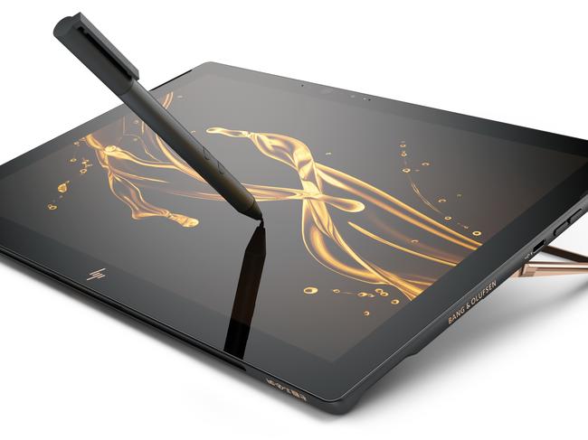 The HP Spectre X2 is a convertible tablet computer with a sophisticated design.