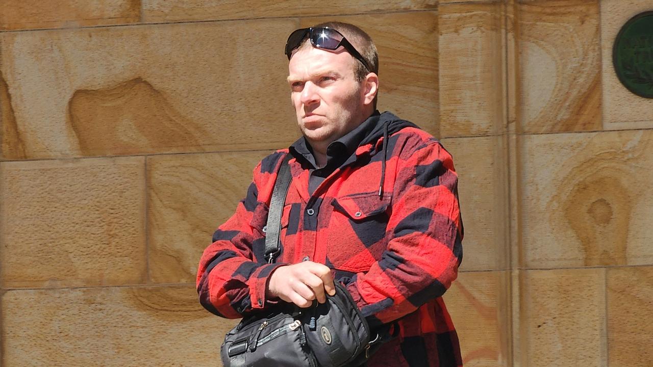 Matthew Michael Beer leaving the Adelaide Magistrates Court after he was charged with child sex crimes. Picture: Leah Smith