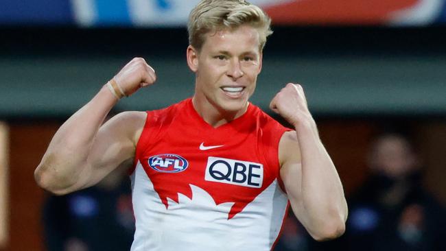 The young gun has been compared to Sydney star Isaac Heeney. Picture: Getty Images