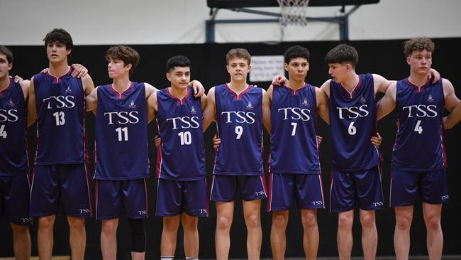 GPS Firsts basketball between Brisbane Boys College and The Southport School Saturday August 13, 2022. Picture: John Gass