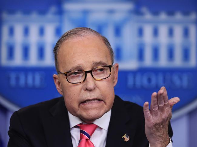 National Economic Council Director Larry Kudlow speaks to reporters during the daily press briefing in the Brady press briefing room at the White House in Washington, Tuesday, Nov. 27, 2018. (AP Photo/Manuel Balce Ceneta)