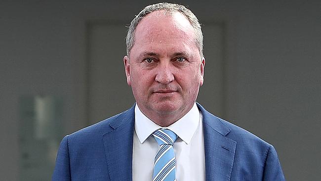 Barnaby Joyce at Parliament House in Canberra. Picture: Kym Smith