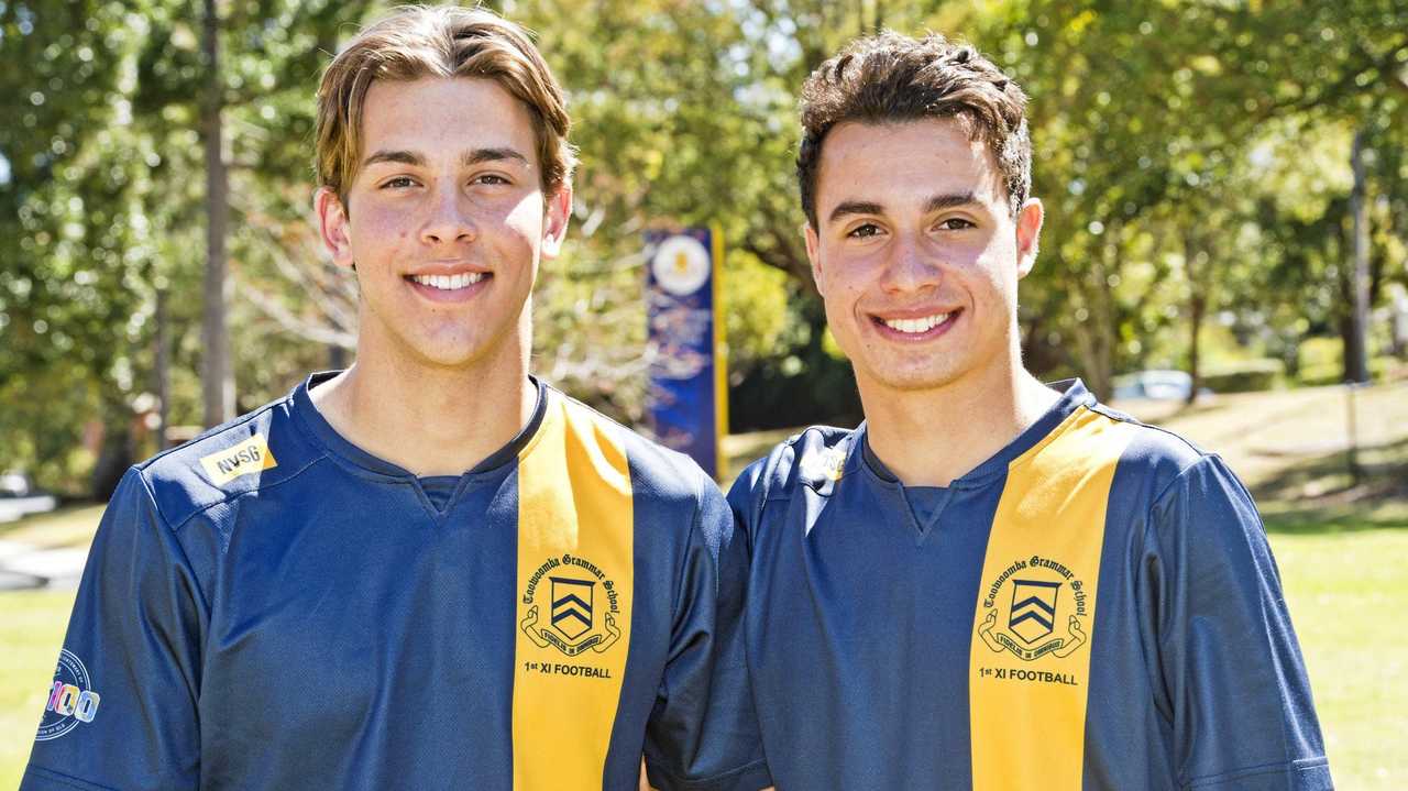 BIG OPPORTUNITY: Luke Lister (left) and Keanu Tuart will trial with the Newcastle Jets National Youth Team in the hope of gaining a contract in September. Picture: Nev Madsen