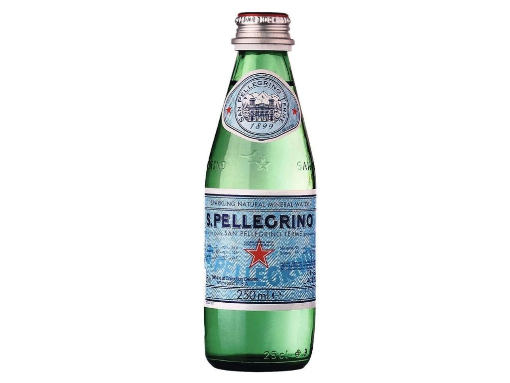 As for her go-to dinner guest item, Emma swears by San Pellegrino. Picture: Amazon Australia