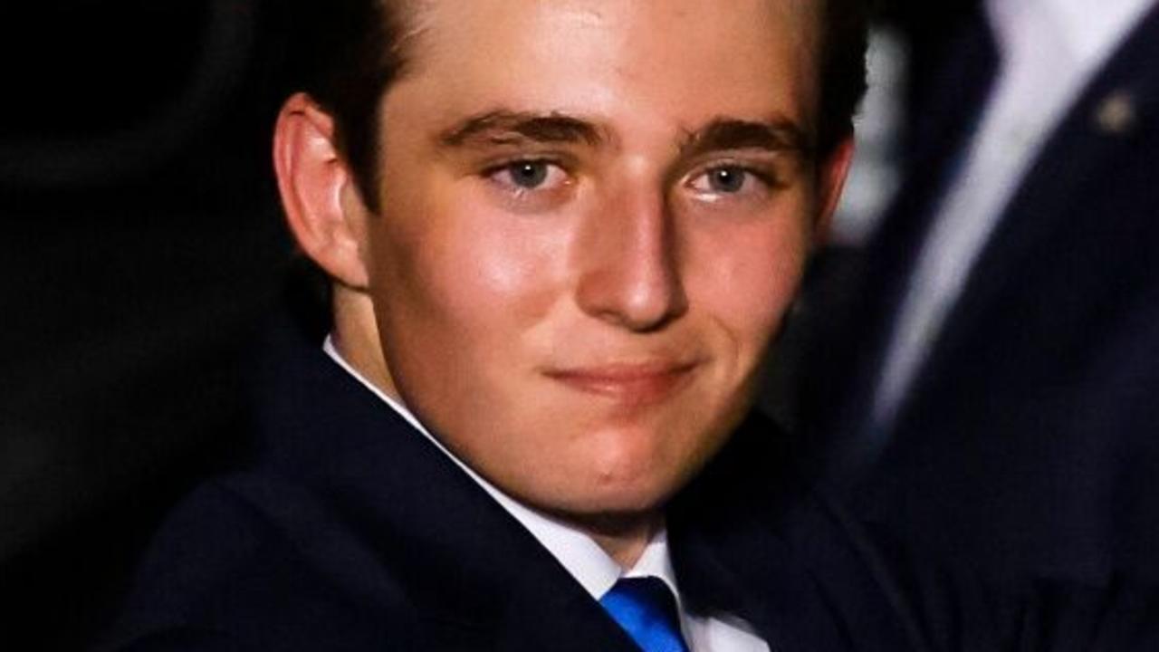 Trump’s youngest son makes rare appearance