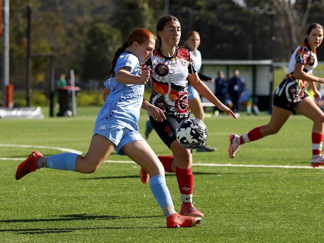 Hannah Farag. Picture: Michael Gorton. U14 Girls NAIDOC Cup at Lake Macquarie Regional Football Facility.