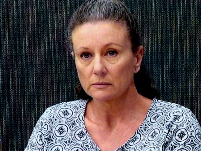 *FILEPIX* Kathleen Folbigg appears via video link during an inquiry at the NSW Coroners Court in Sydney. 01/05/2019. Picture: NCA NewsWire