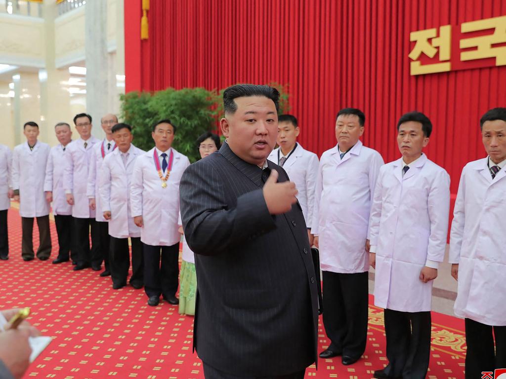 North Korean leader Kim Jong Un on Wednesday declared a ‘shining victory’ over Covid-19, after officials reported no new cases of the virus for nearly two weeks.