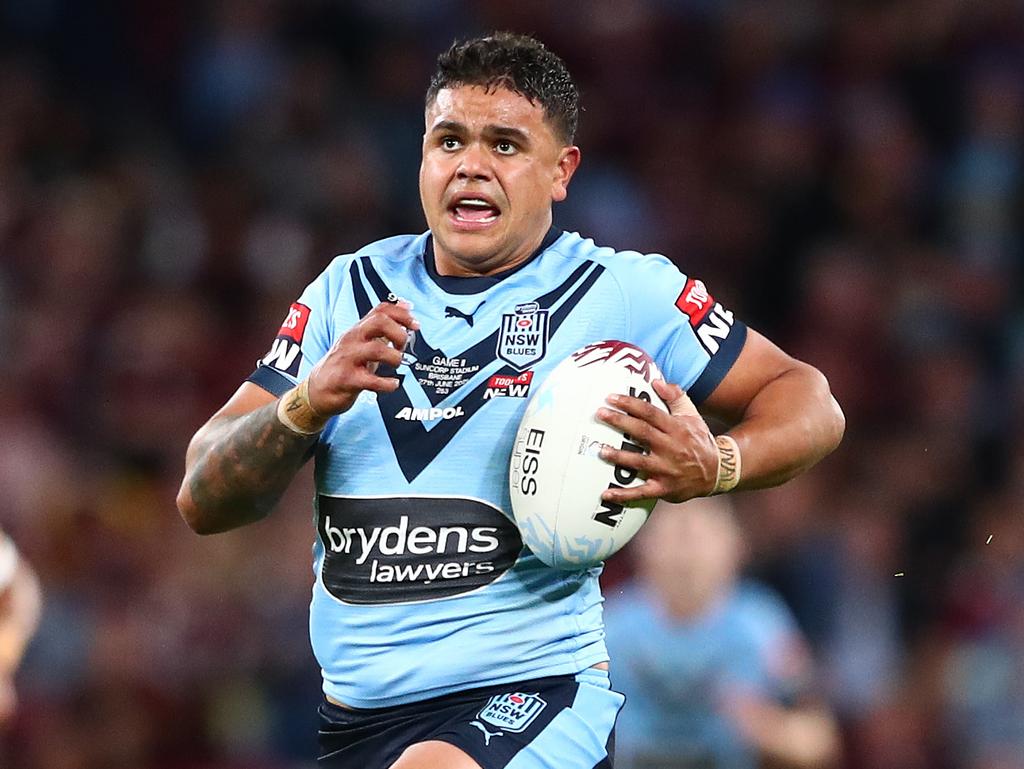 Latrell Mitchell is a gamewinner and deserves to be selected for Origin III. Picture: Chris Hyde/Getty Images