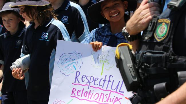 Ballina residents and community groups marching against family and domestic violence in Ballina 2023. Picture: Supplied