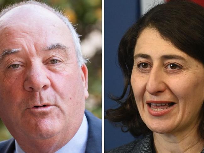 Daryl Maguire and Gladys Berejiklian composite. Picture: NewsWire.