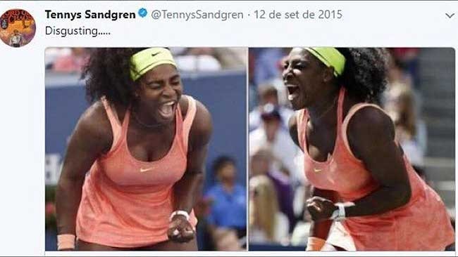 A tweet sent by Tennys Sandgren in 2015.