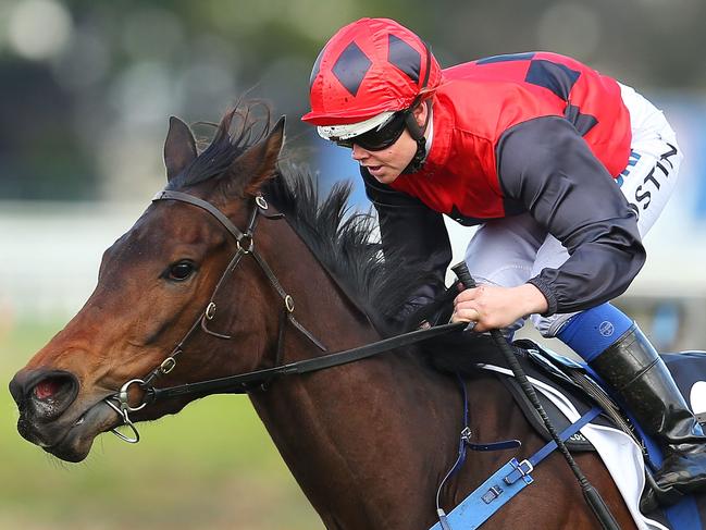 SYDNEY, AUSTRALIA - JULY 18: Winona Costin, riding 'Berry Delicious' wins Race 4, Alpha Flight Services Handicap during Sydney Racing at Rosehill Gardens on July 18, 2015 in Sydney, Australia. (Photo by Brendon Thorne/Getty Images)