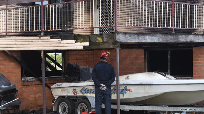 A crime scene was declared at a house fire on Old College Road in Gatton on June 2.