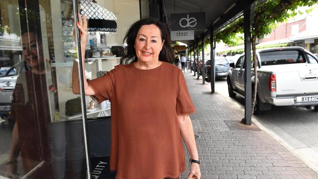 Denim Iniquity owner Ros Ellery says parking is a big problem in King William Rd. Picture: AAP/Keryn Stevens