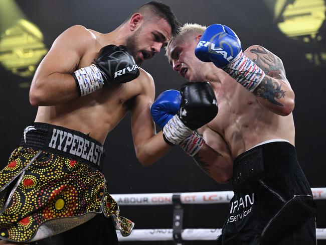 Ben Hussain calls for his shot. Picture: No Limit Boxing