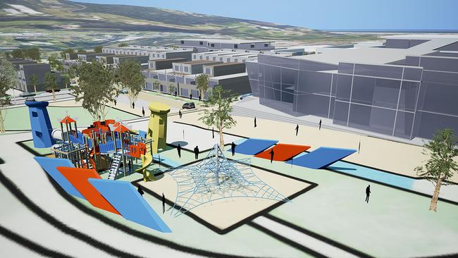 An artist’s impression of the possible development on the site of the former Kingston High School to be called Kingston Park.