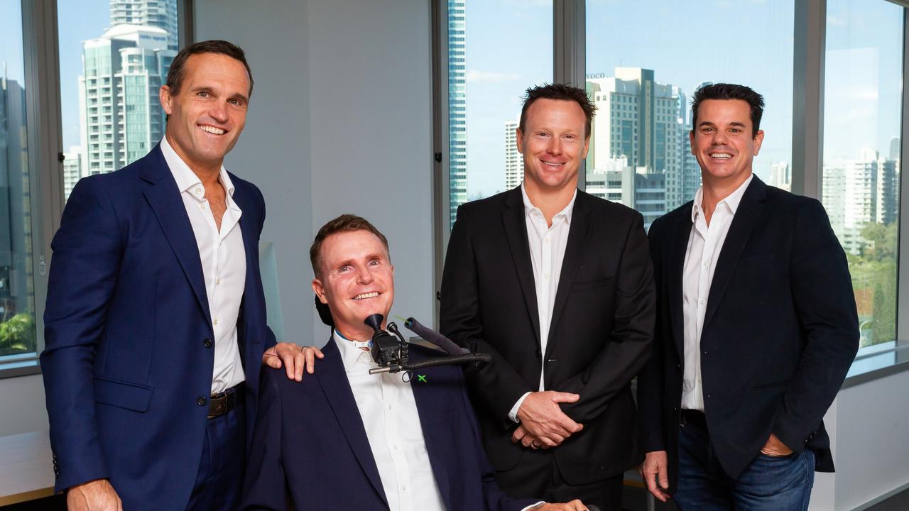 Accessible Homes Australia’s Tom Ray, Perry Cross AM, Tim Douglas and Jason Doerr. Picture: Supplied