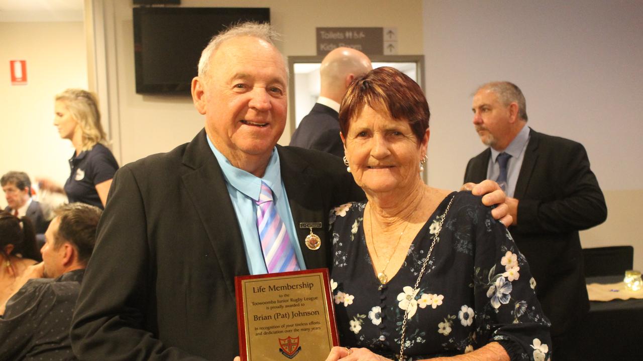 Pat Johnson with wife Cheryl. Photo: File