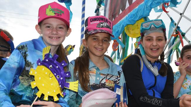 Ingham State Primary School. Photographs from the Maraka Festival Street Parade around the Ingham central business district on Saturday. In an ‘Under the Sea’-themed celebration of all things Hinchinbrook, school students, community organisations, emergency responders and contestants vying for the prized Queen and Princess titles paraded around Rotary Park in the centre of the town. Picture: Cameron Bates