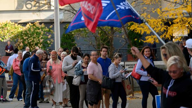 Pennsylvania is a swing state that’s evenly tied in the polls. Picture: Jeff Swensen/Getty Images North America via AFP