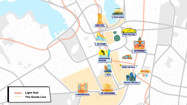 A map of the SXSW Sydney ahead of the October Event