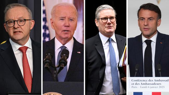 Prime Minister Anthony Albanese, US President Joe Biden, UK Prime Minister Keir Starmer and French President Emmanuel Macron have reacted to news of the Middle-East ceasefire.