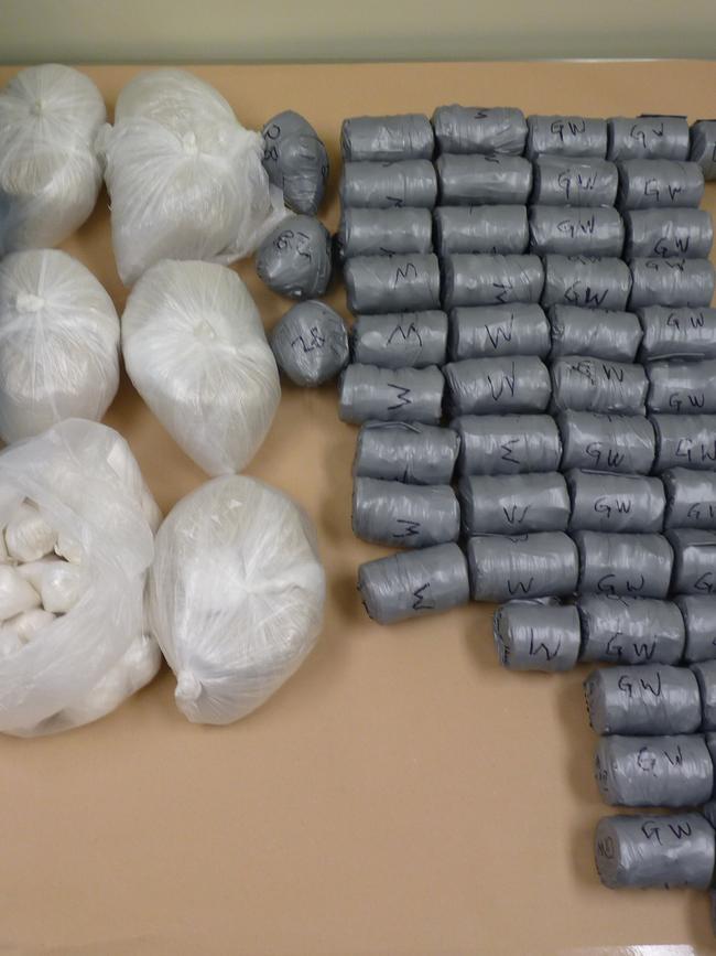 15kg of heroin seized at Angle Park. Pic: SA Police