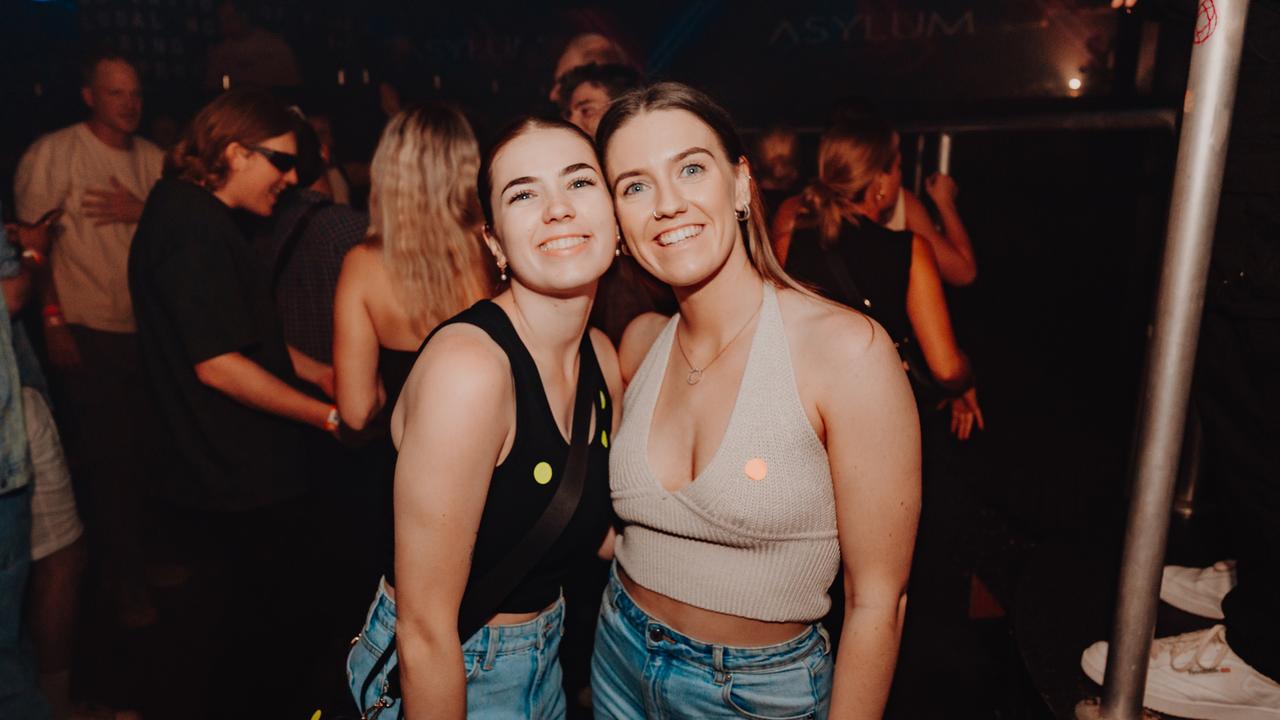 Chelsea Noonan and Grace Charry at Asylum. Picture: Jayden Guarnaccia