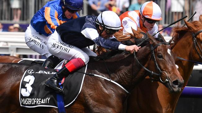 Frankie Dettori has again been suspended in the Melbourne Cup. Picture: AAP