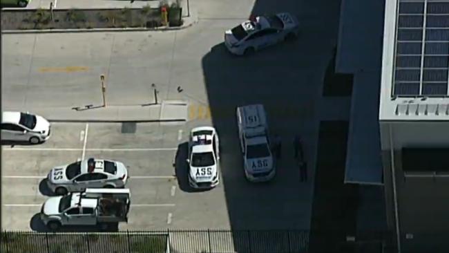 A man was been taken into custody following a stabbing in Sydney’s inner south. Picture: 7 News