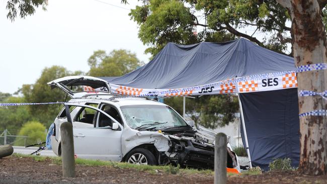 Police established a crime scene and the homicide squad is investigating Picture: Mike Dugdale