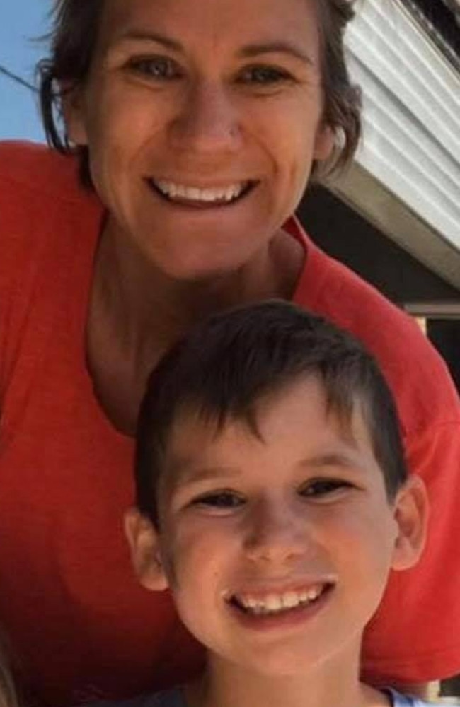 Maeve Kennedy Townsend McKean, 40, and her 8-year-old son, Gideon Joseph Kennedy McKean. Picture: Facebook