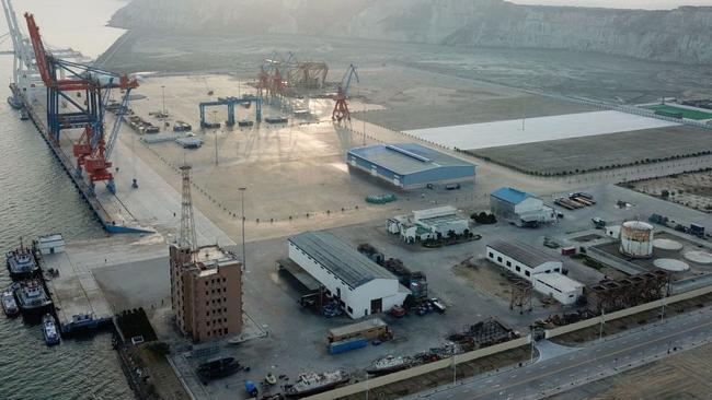 A proposed refinery at the Pakistani port of Gwadar would bolster its facilities as a competitor to a nearby Iranian port. Picture: Zuma press.