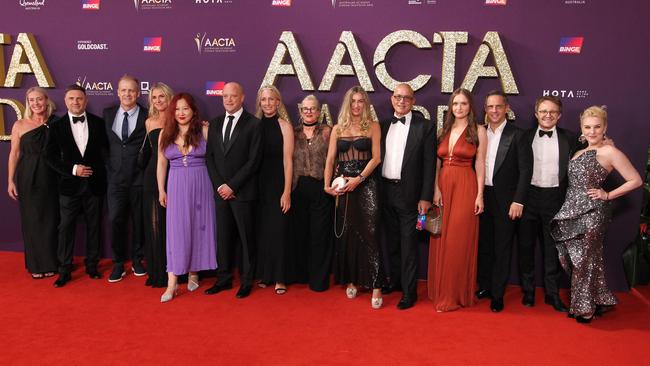 Newswire 7 February 2025 Gold Coast AACTA Awards at HOTA Cast and crew from Better Man. Photo by Richard Gosling