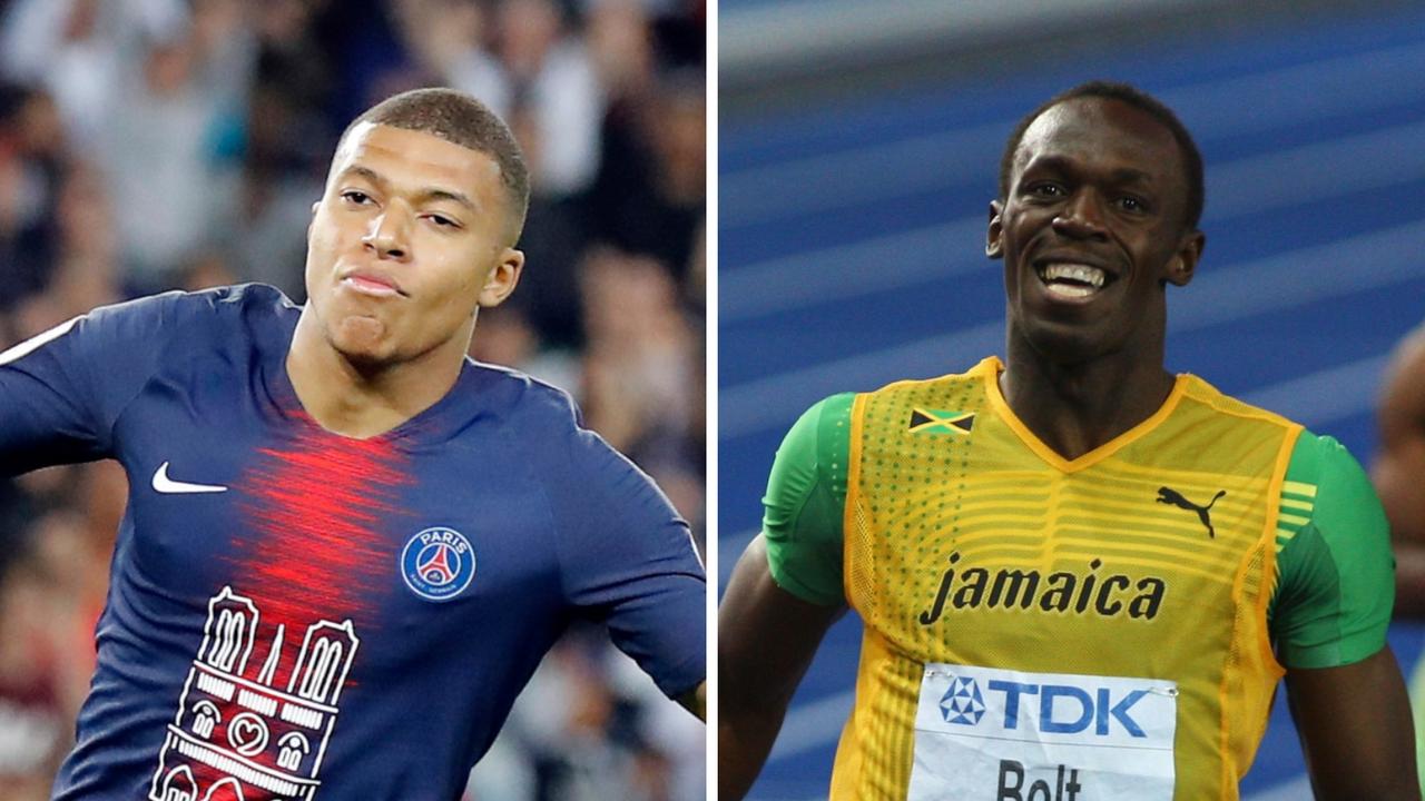 Kylian Mbappe has somehow recorded a sprint time faster than Usain Bolt's 100m world record