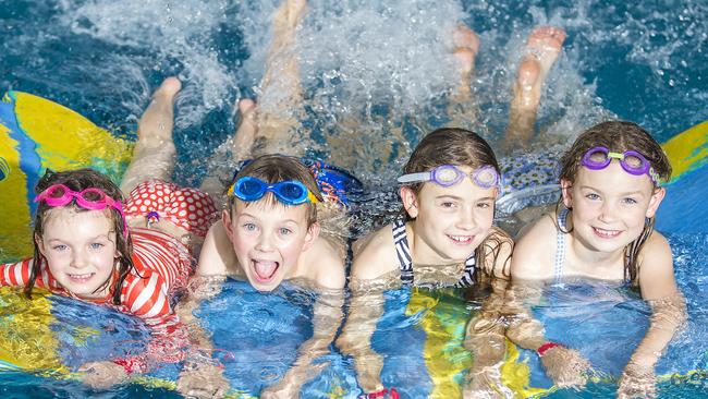 The new water safety benchmark comes after a <i>Herald Sun</i> campaign for kids to be taught how to swim. Picture: Sarah Matray