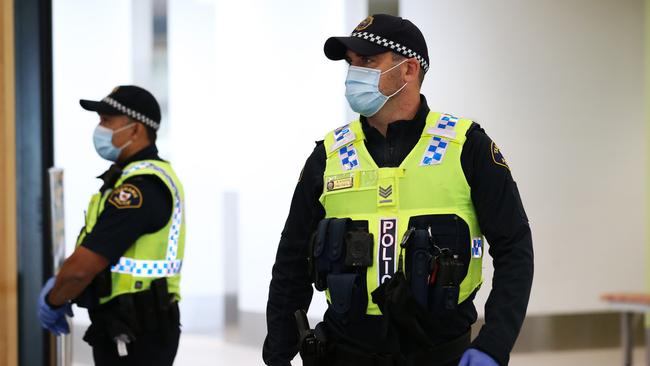 Passengers from Brisbane arrive on Virgin Australia flight VA702 at Hobart Airport as Tasmania opened its borders today. Picture: Zak Simmonds