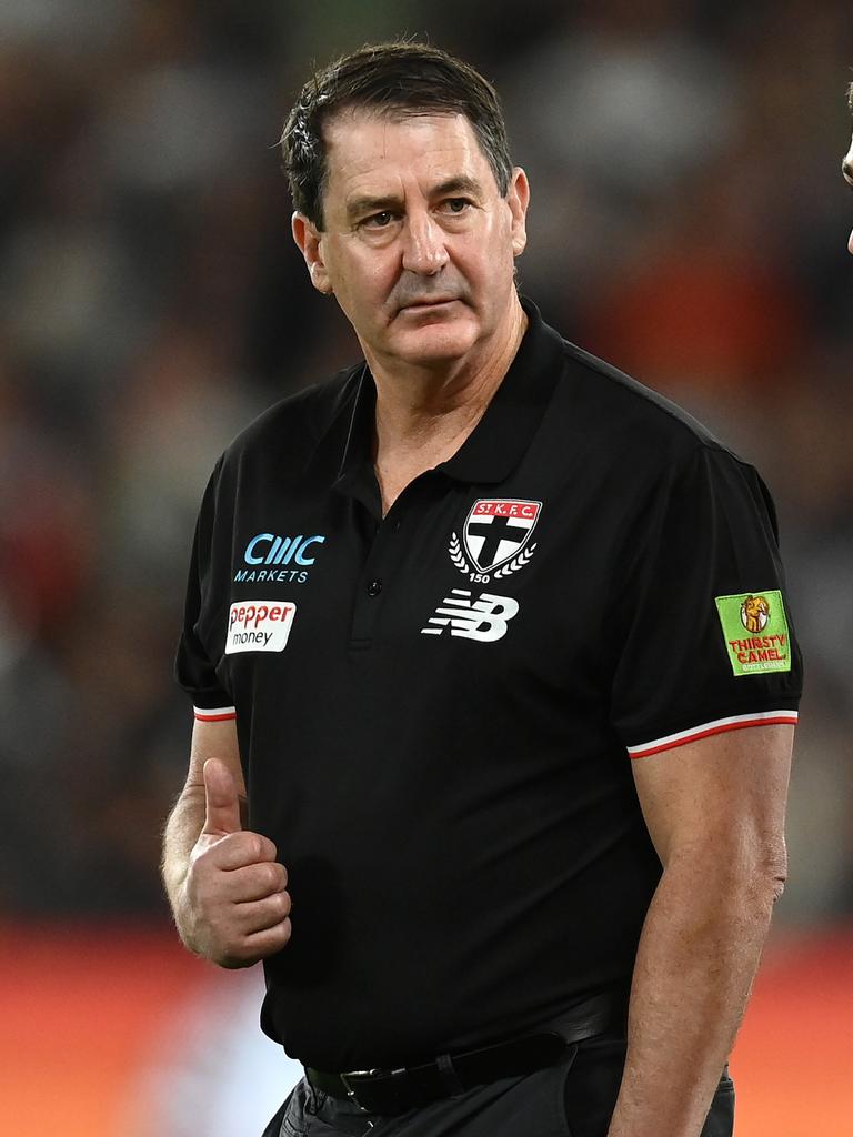 Saints head coach Ross Lyon. Photo by Quinn Rooney/Getty Images.