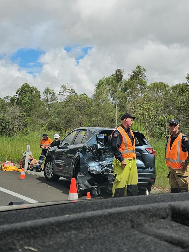 A multi-vehicle crash on the Bruce Hwy on Easter Monday has left traffic at a standstill with motorists urged to avoid the area. Photo: Rachel Perry