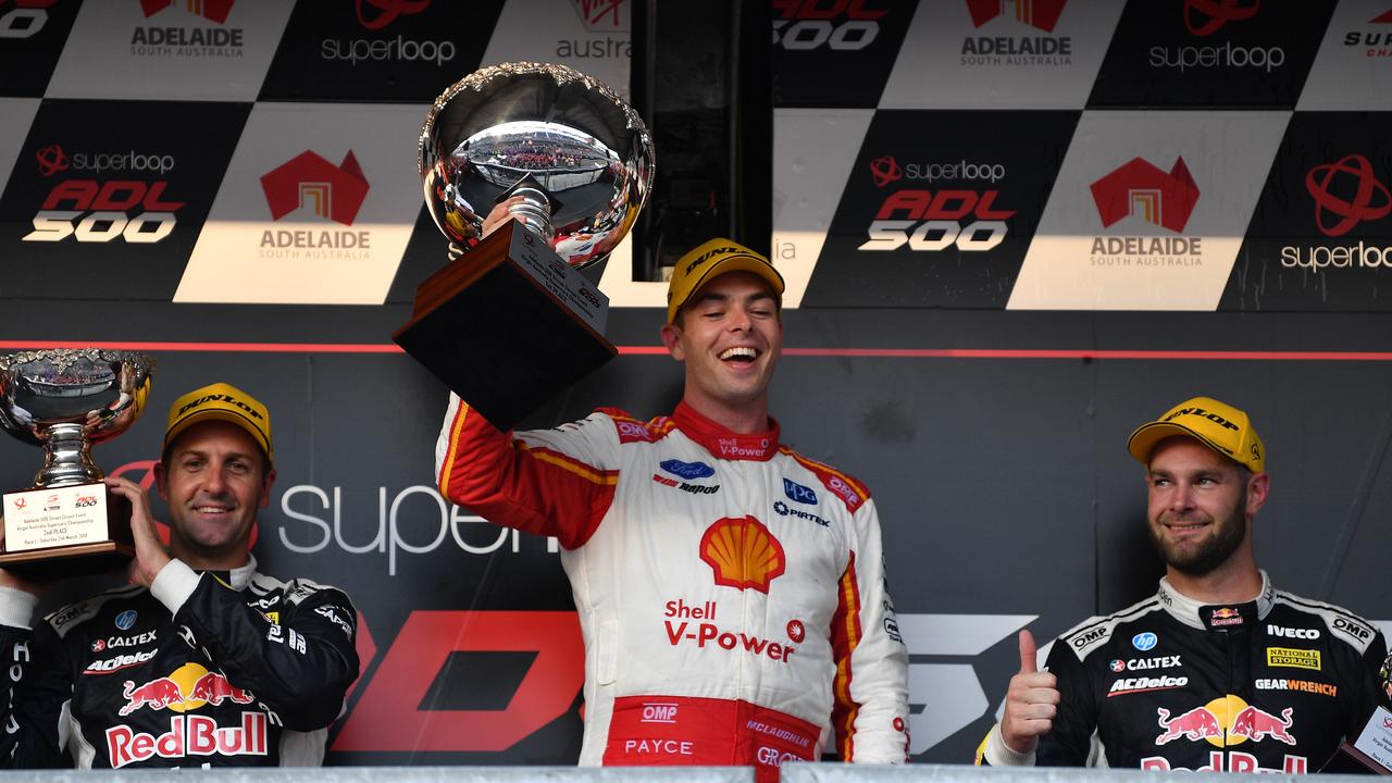 Scott McLaughlin picked up where he left off in 2018 by winning in Adelaide.